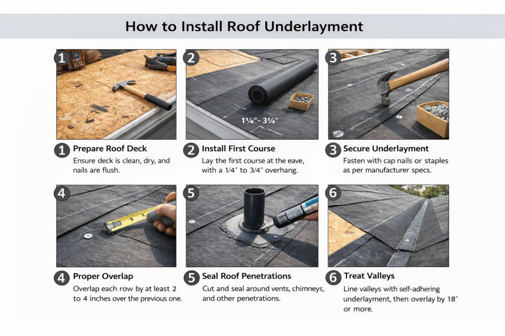 How to Install Roof Underlayment How to Install Roof Underlayment