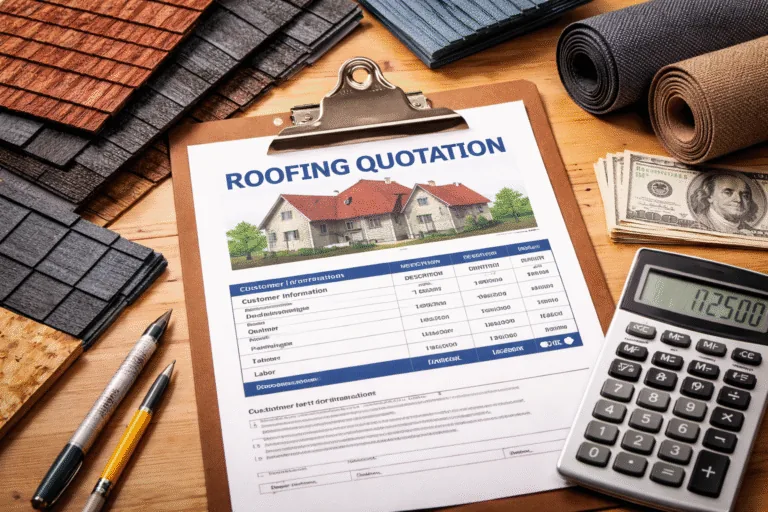 Roofing quotation calculation