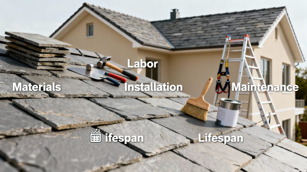 Install Slate Roofing Safely