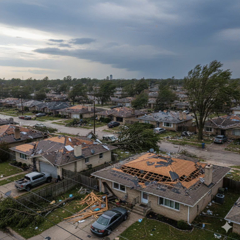 Wind Damage Roof