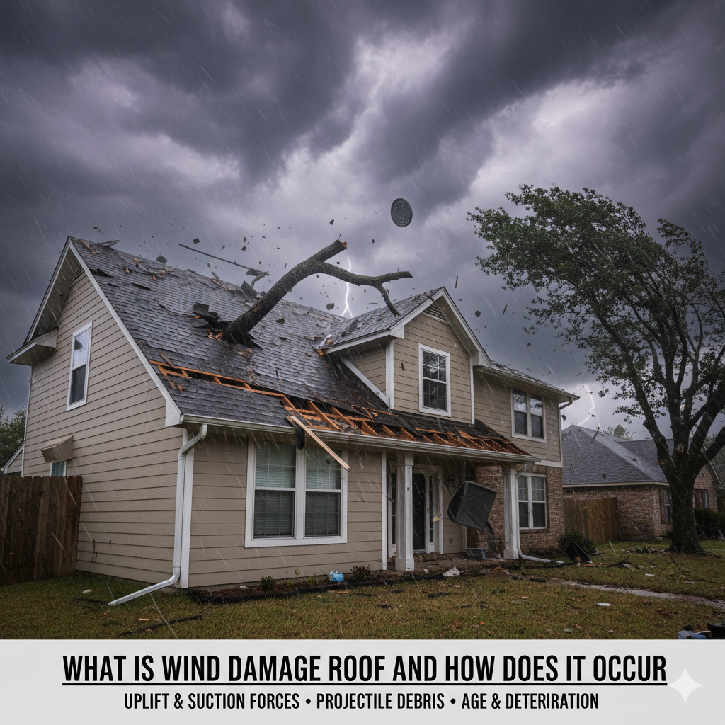 What Is Wind Damage Roof and How Does It Occur