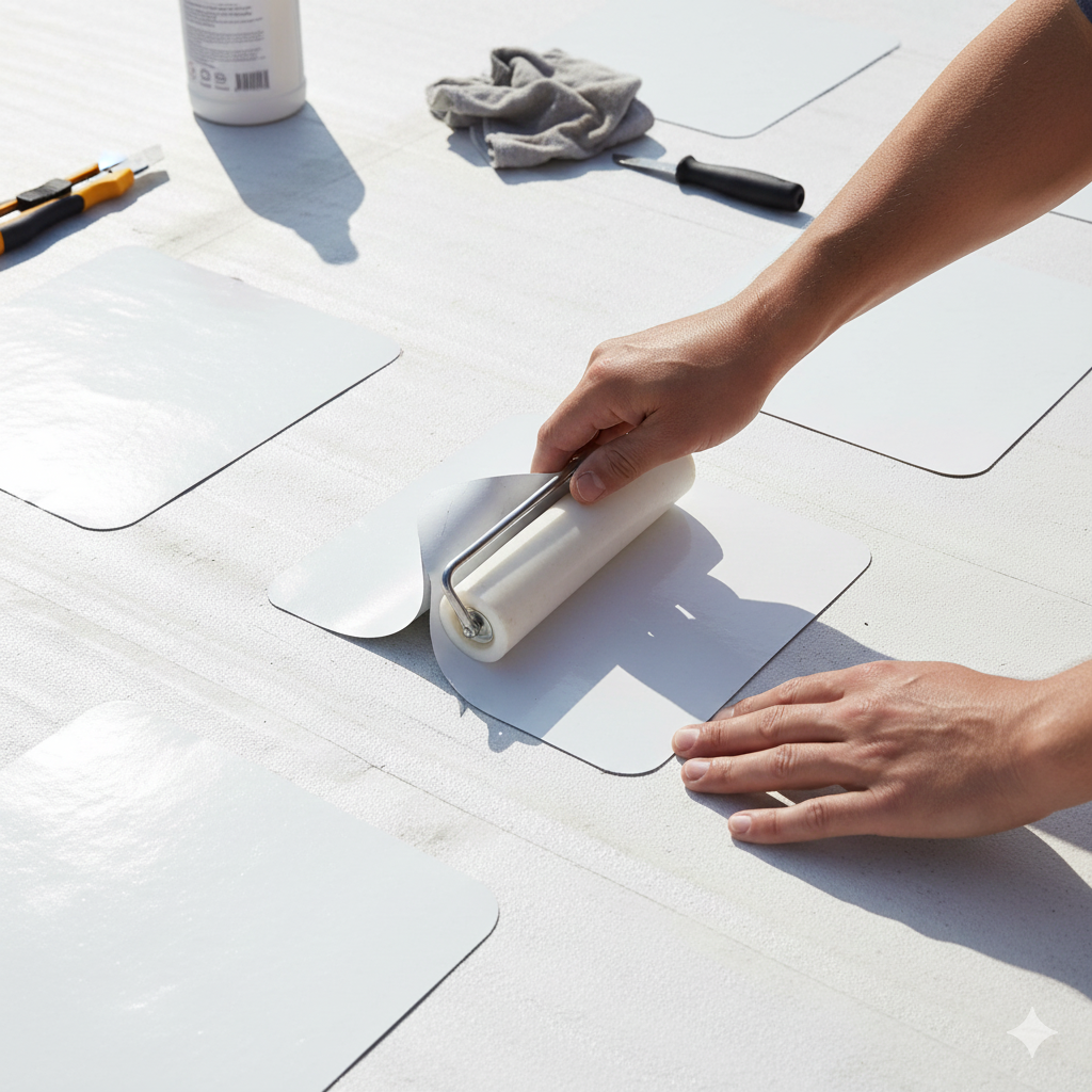 How to Install flat roof repair