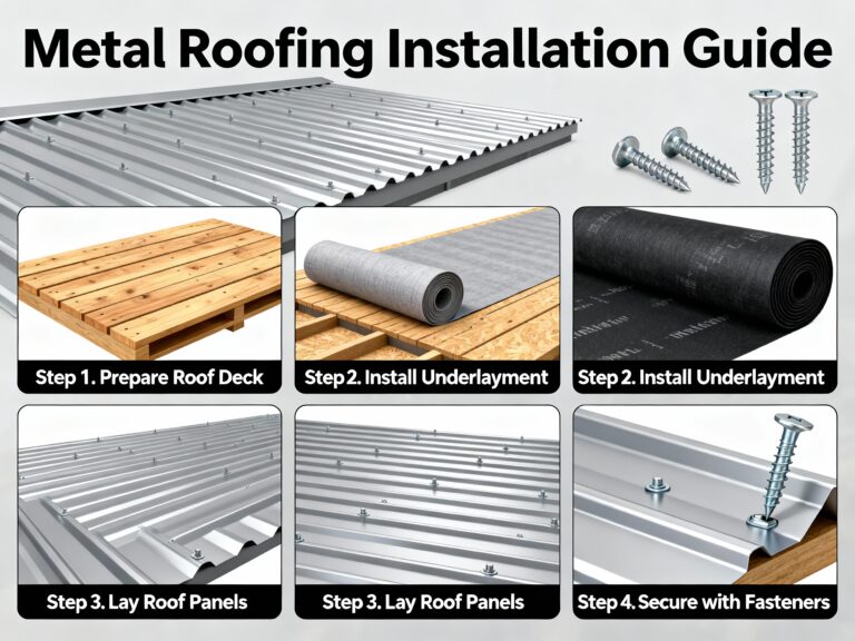 how to install metal roofing