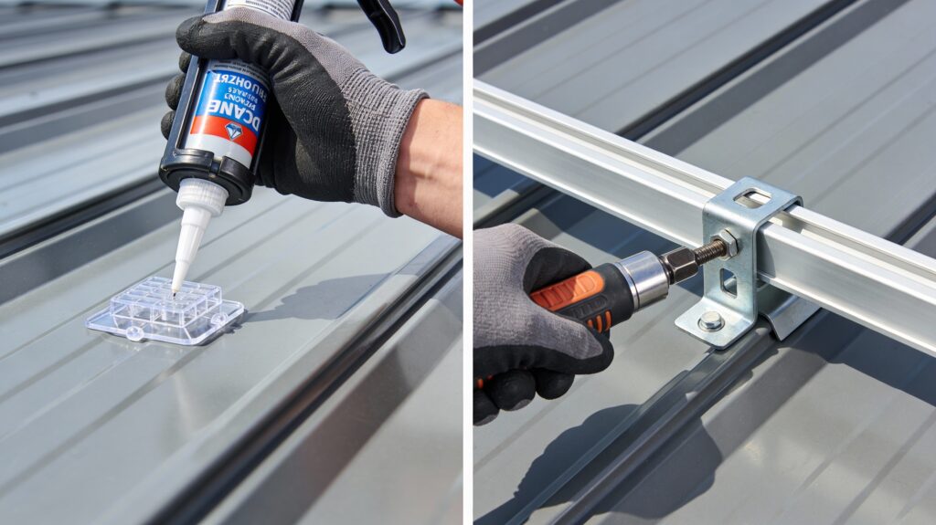 metal roof snow guards vs snow rails1