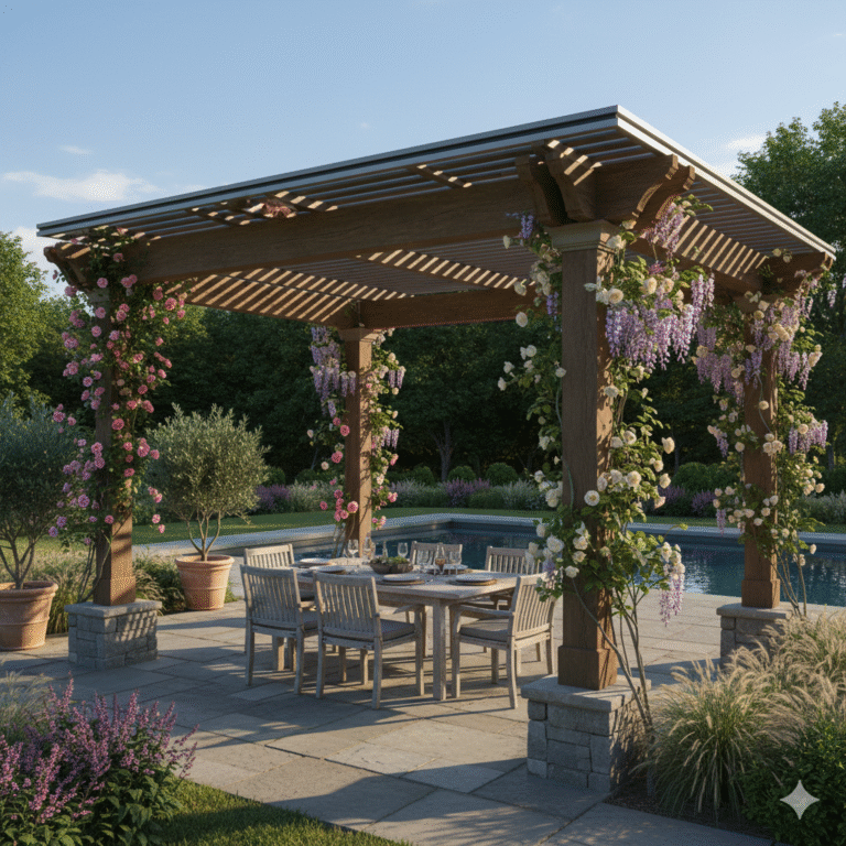 pergola with roof​