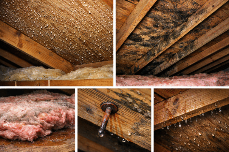 signs of roof condensation