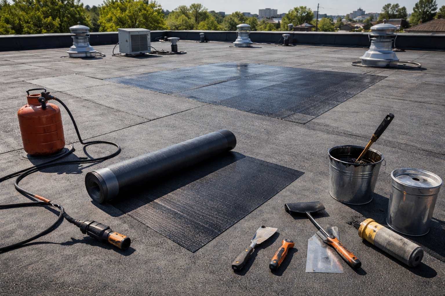 modified bitumen roof repair