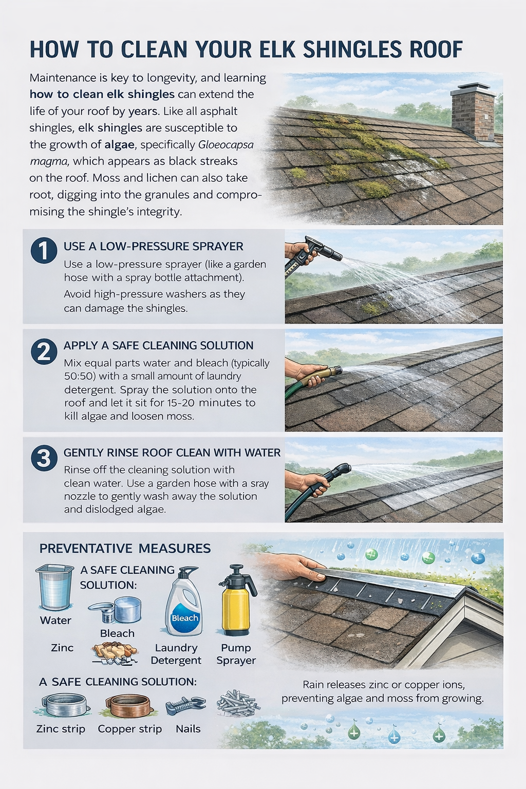 How to Clean Your Elk Shingles Roof