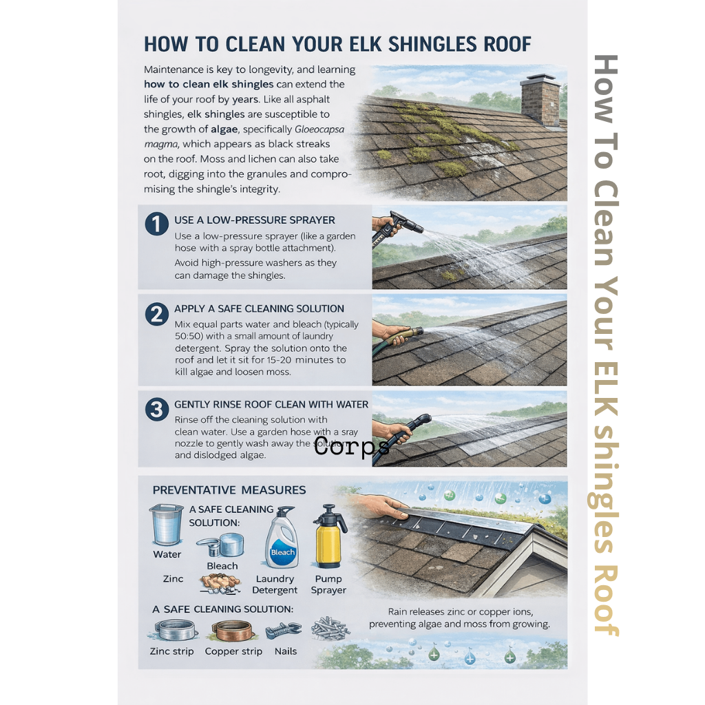 How To Clean Your ELK shingles Roof