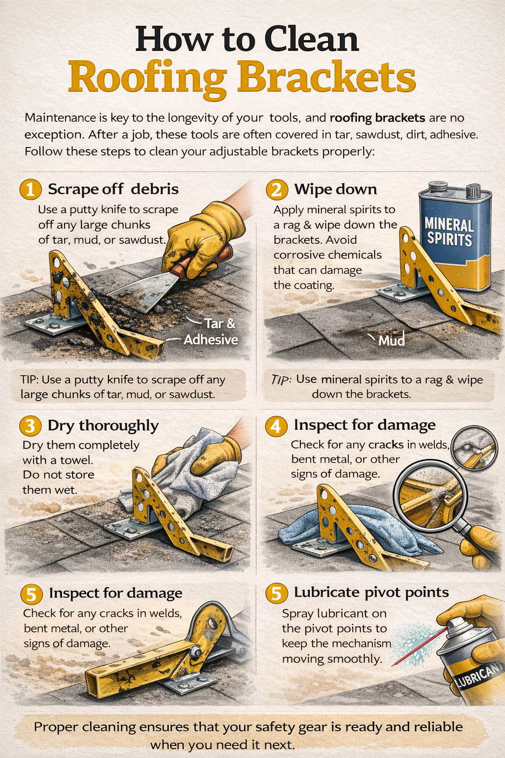 How to Clean Roofing Brackets