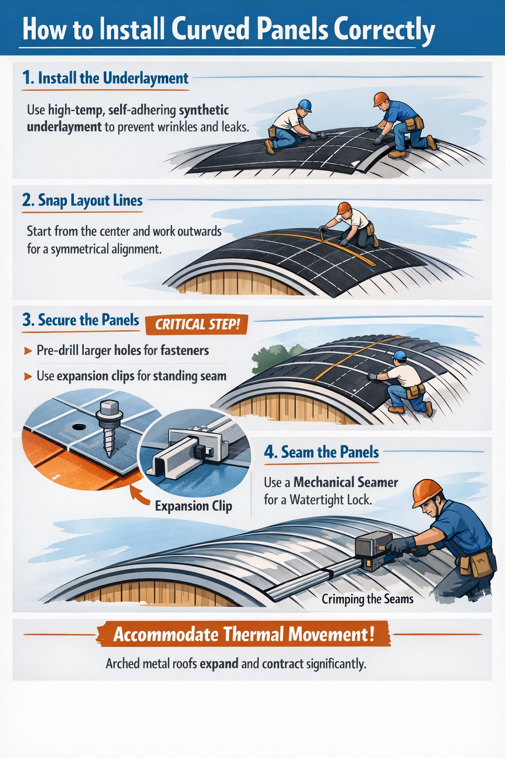How to Install Curved Panels Correctly