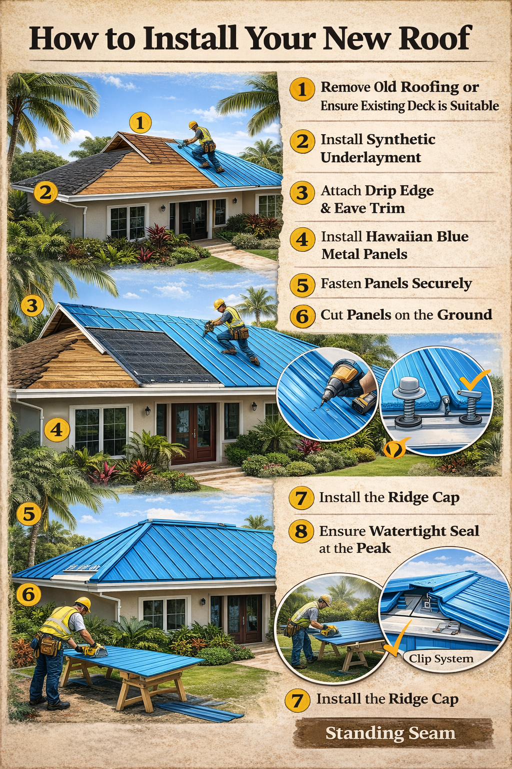 How to Install Your New Roof