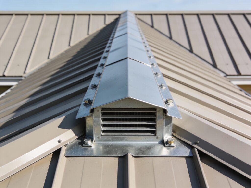 metal roof ridge vent1