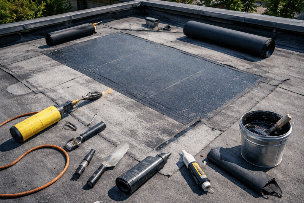 modified bitumen roof repair