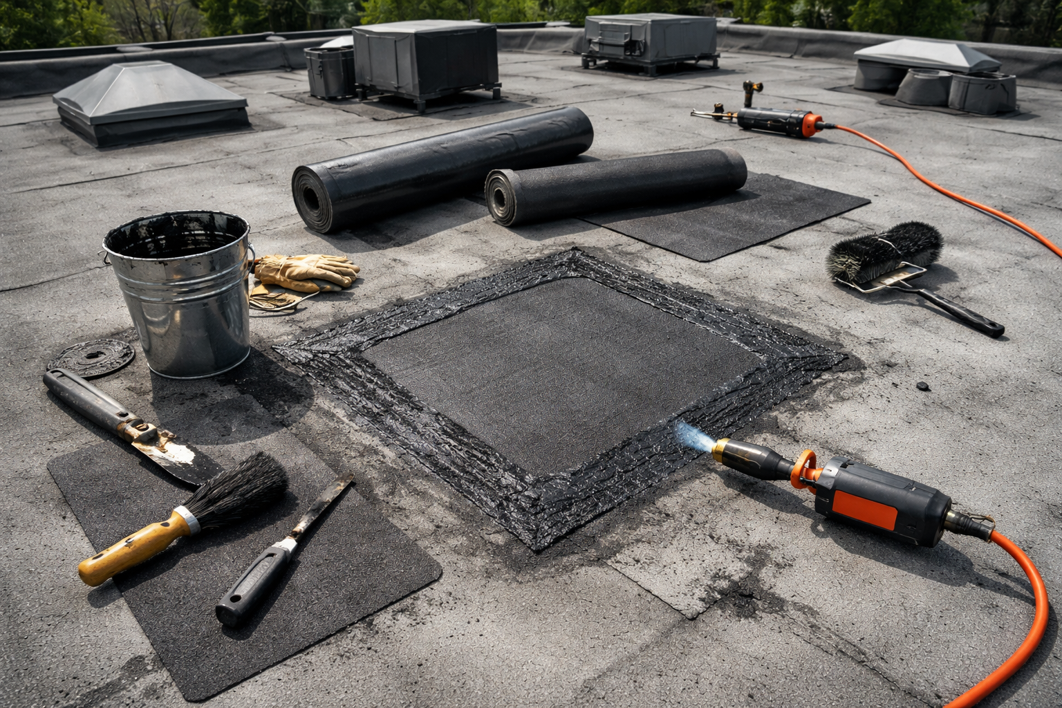 modified bitumen roof repair2