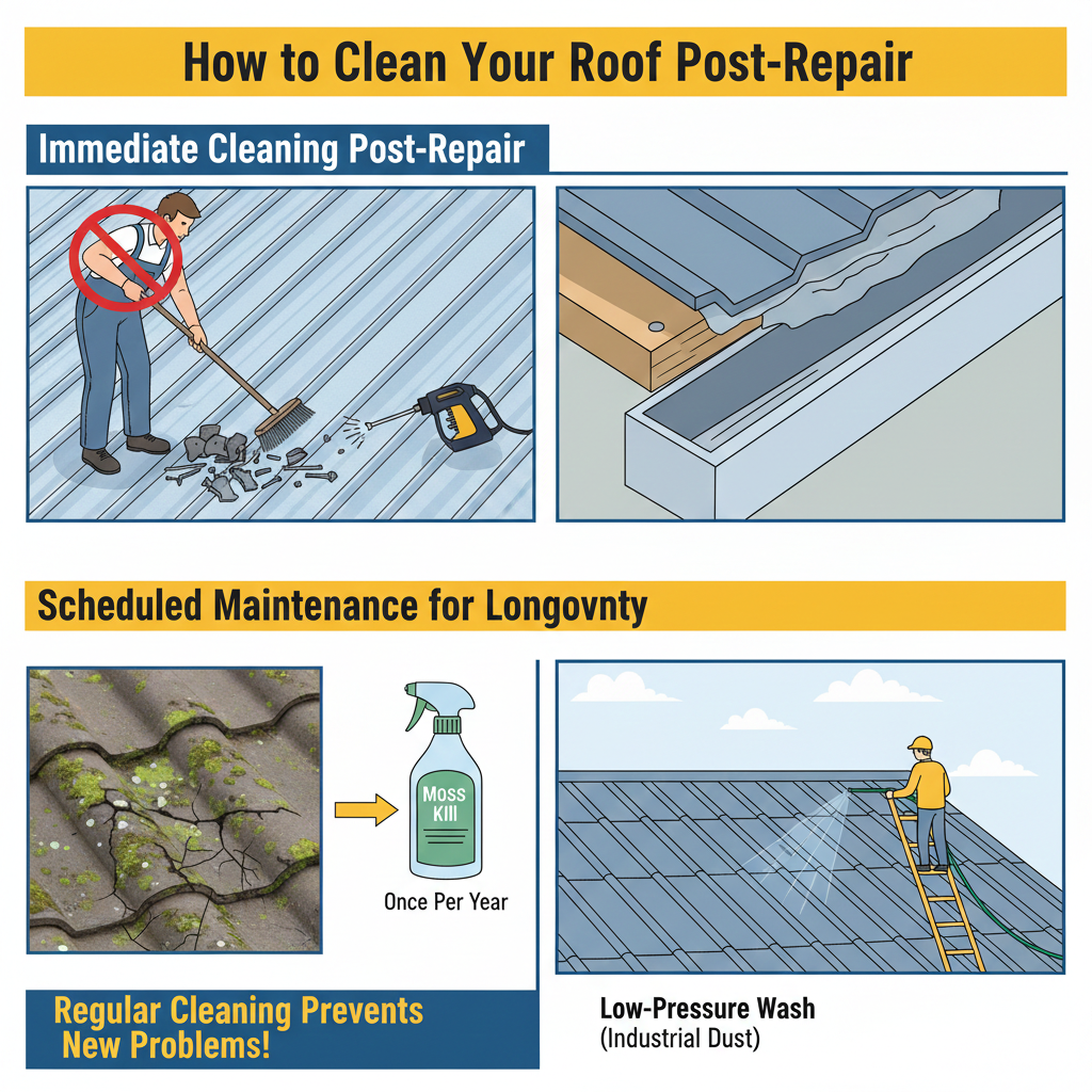 How to Clean Your Roof Post-Repair