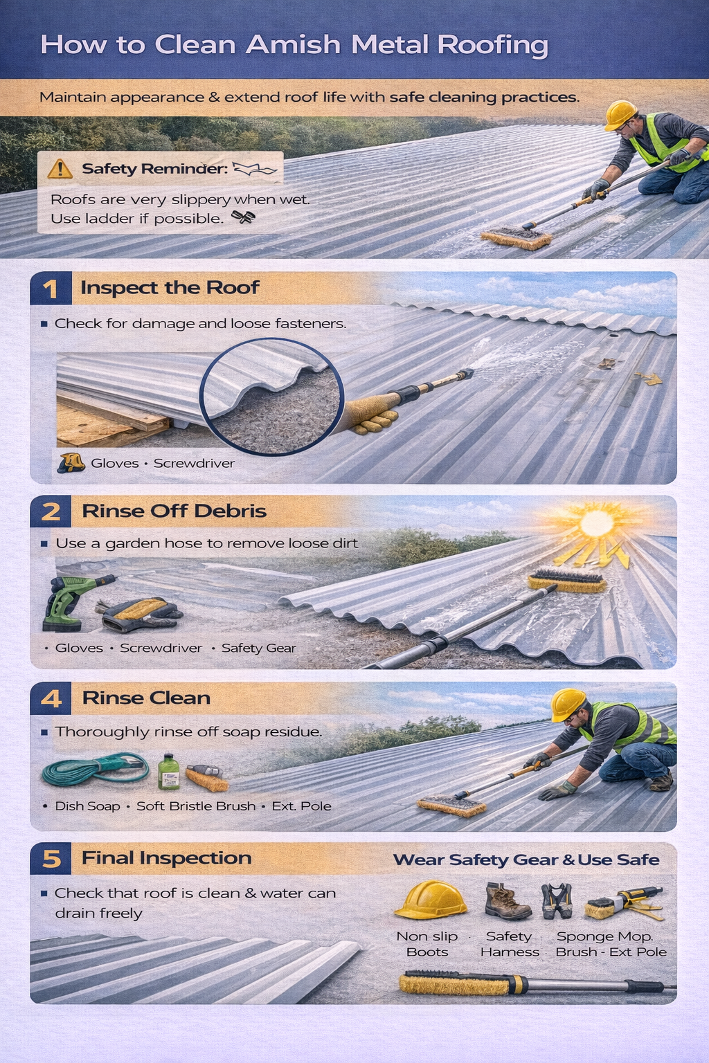 How to Install Amish Metal Roofing