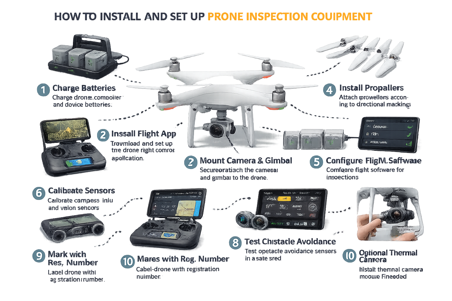 How to Install and Set Up Drone Inspection Equipment