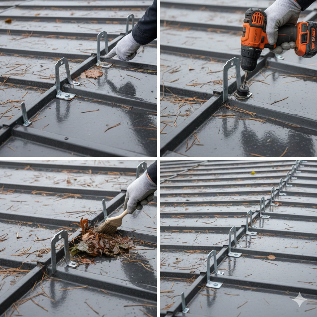 install snow guards on metal roof : Maintenance: How to Clean and Check