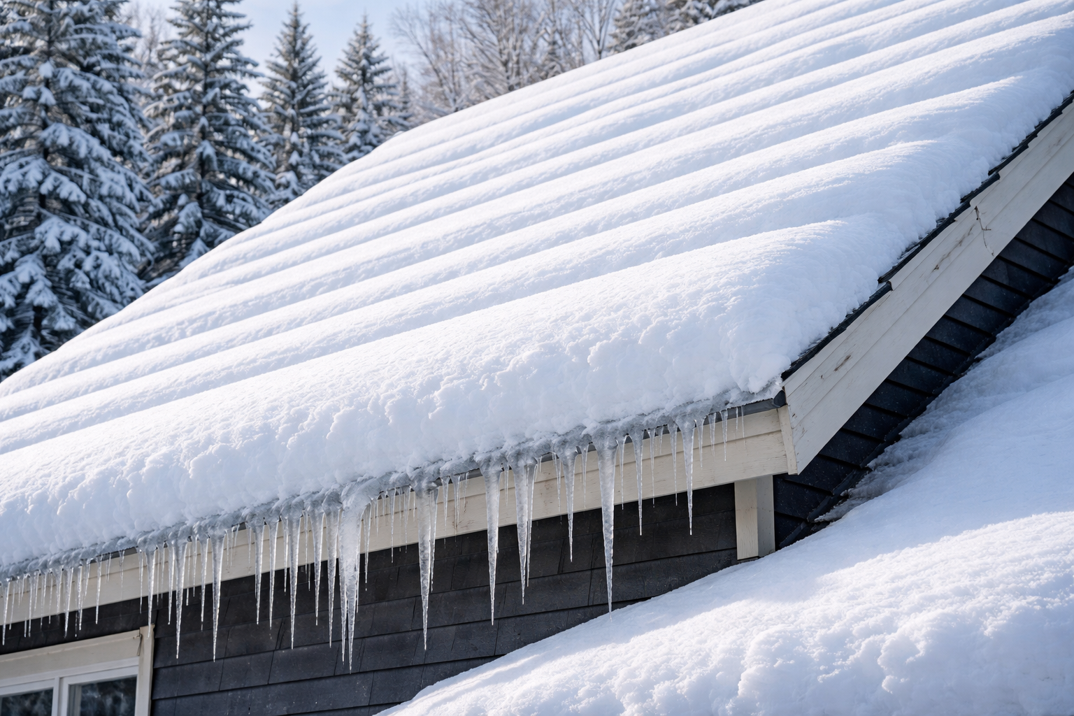 roof slope snow