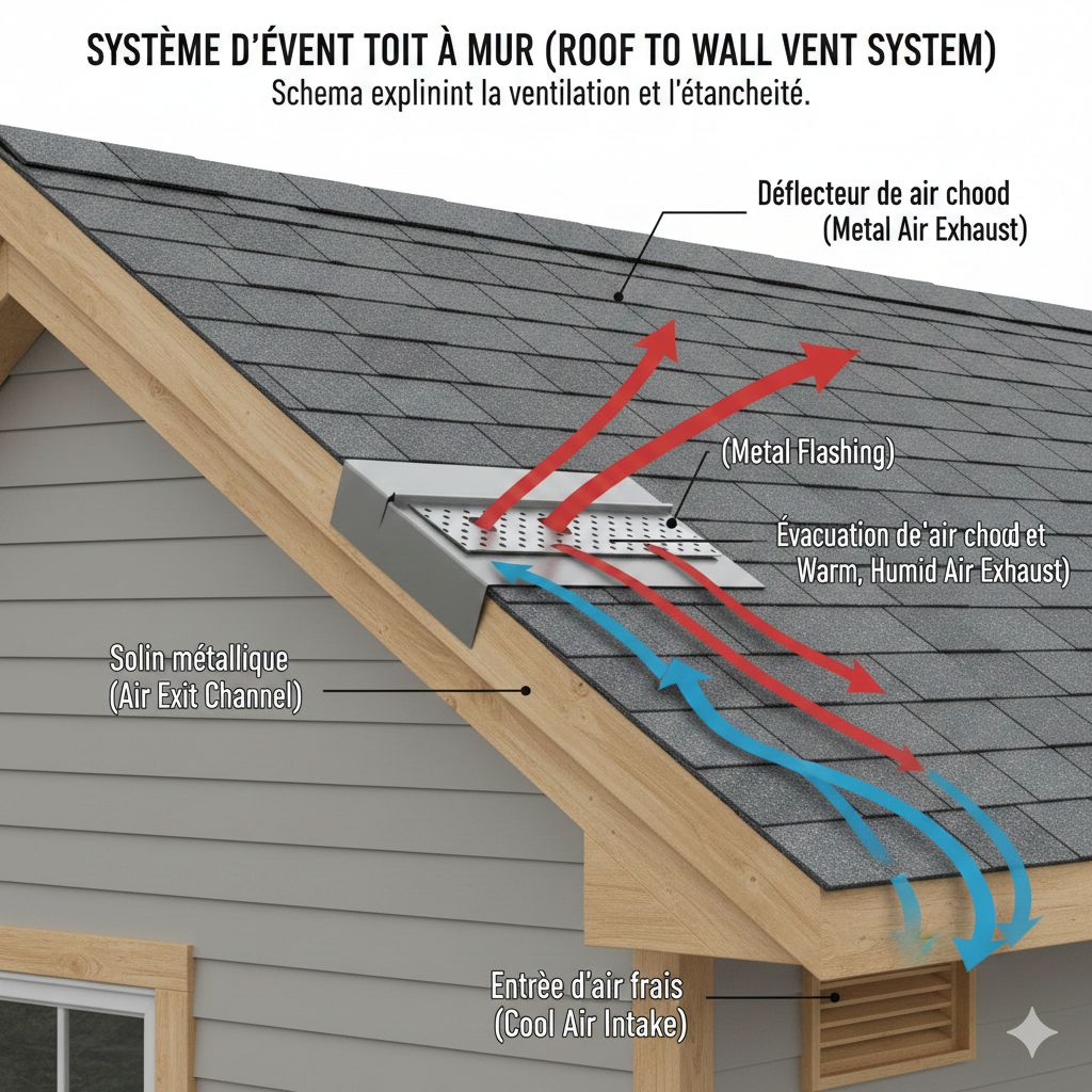 What is a Roof to Wall Vent