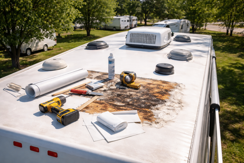 rv roof repair cost