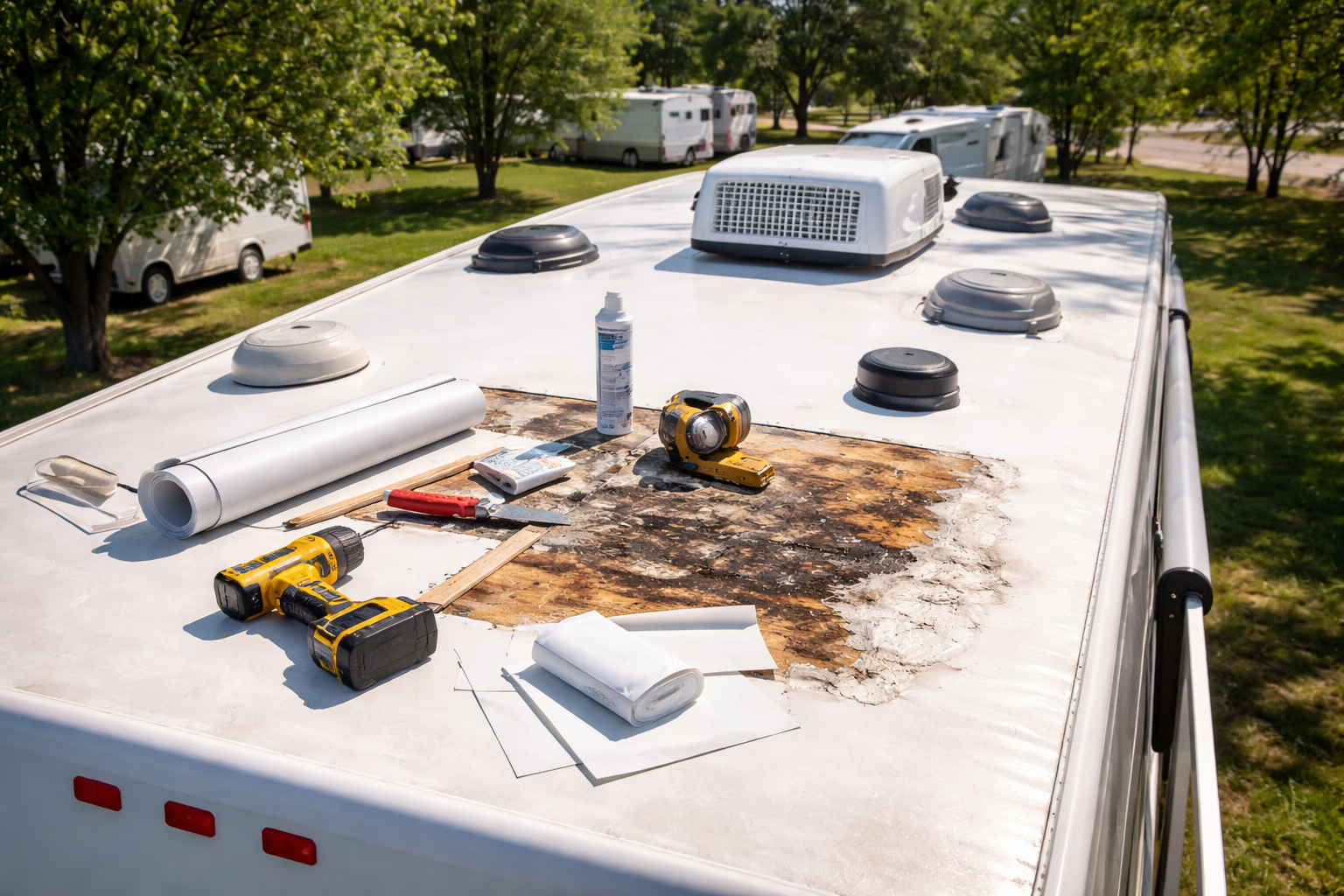 rv roof repair cost