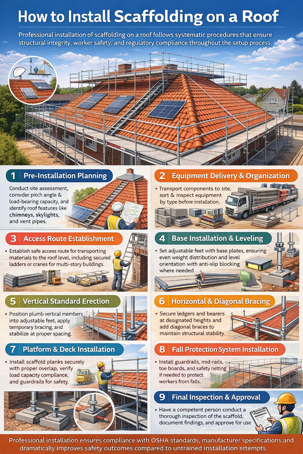 How to Install Scaffolding on a Roof