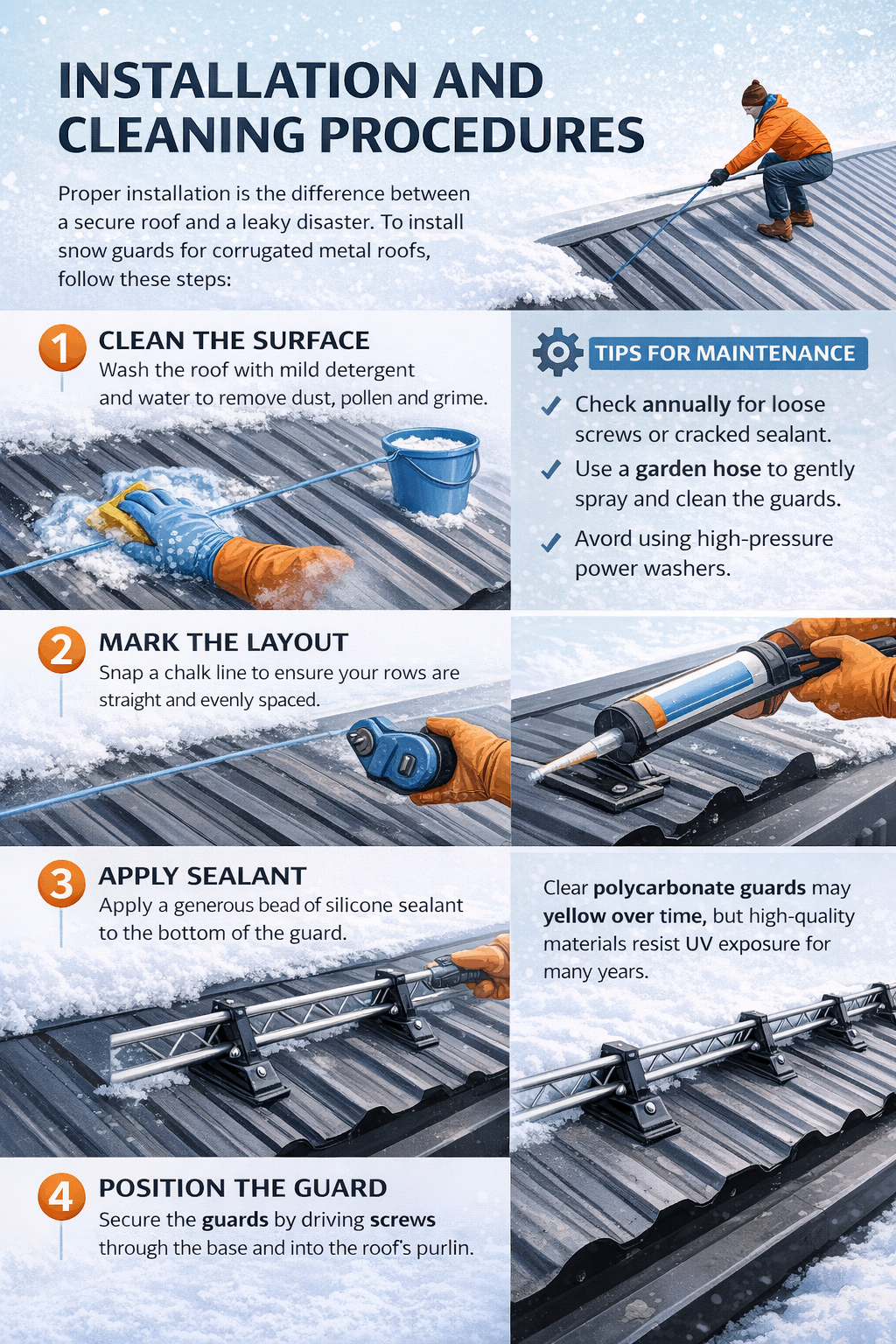 Installation and Cleaning Procedures