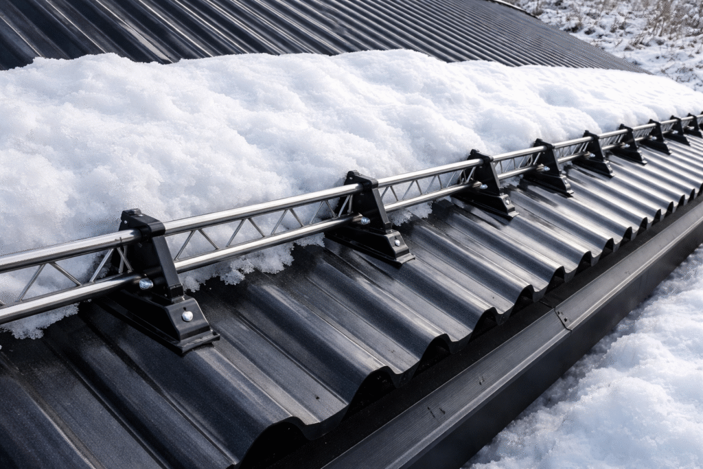 snow guards for corrugated metal roofs