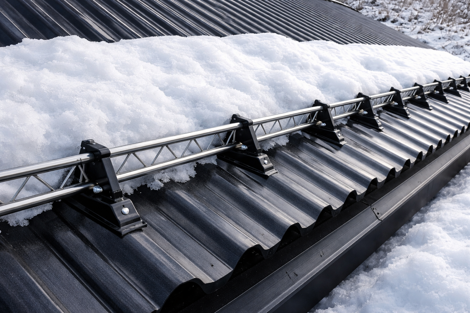 snow guards for corrugated metal roofs