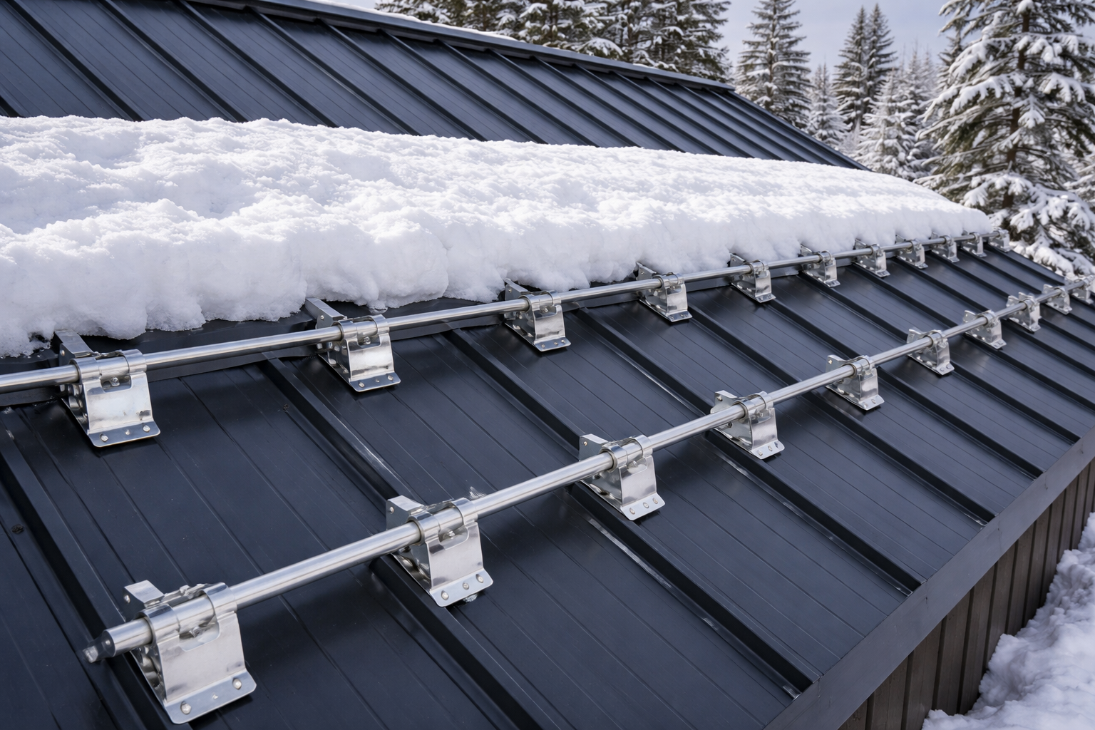 standing seam metal roof snow guard