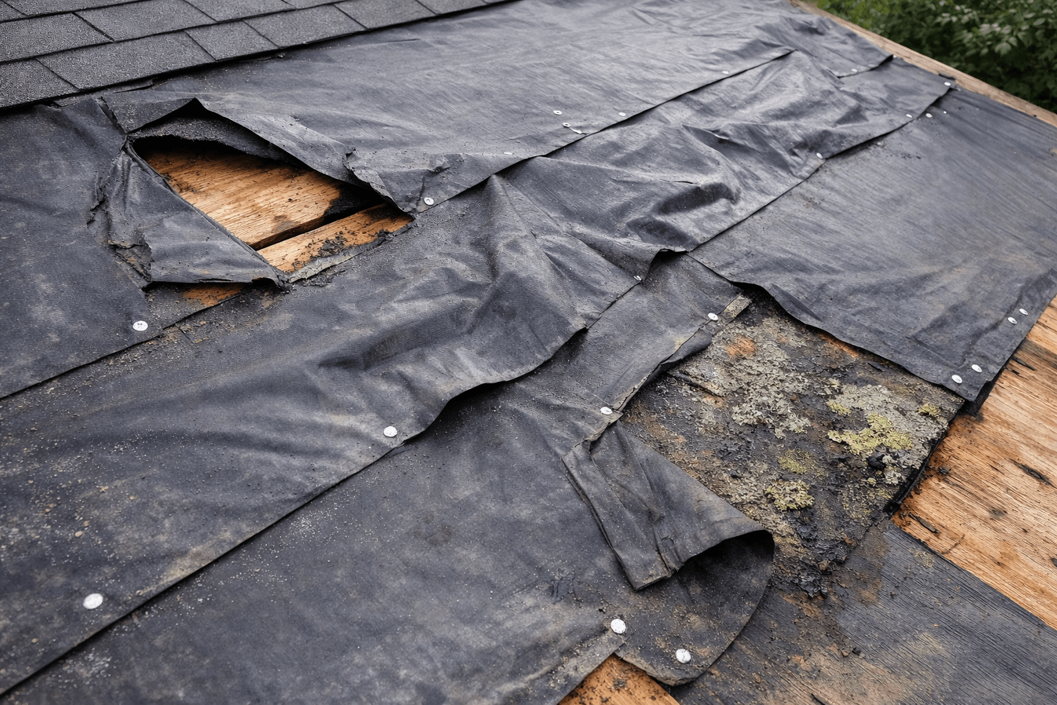 Problems with synthetic roof underlayment (4)