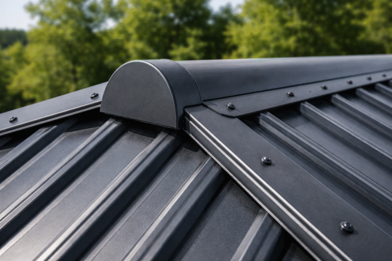steel roof end caps