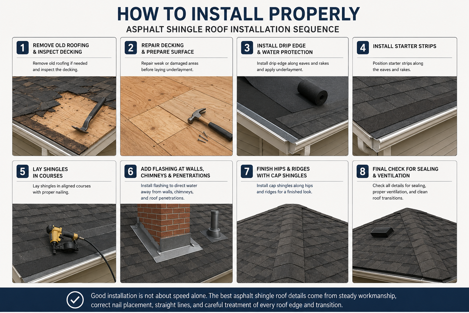 install asphalt shingle roof details